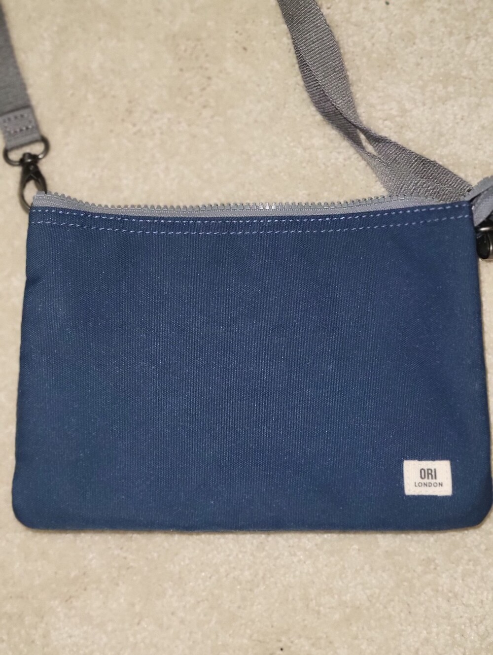 ORI London Navy Crossbody Bag - Compact Women’s Shoulder Bag